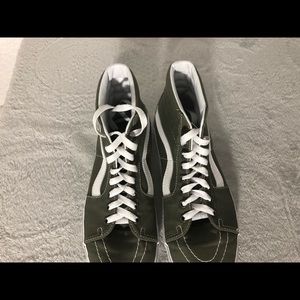 Dark Green Vans, Women’s Size 9, Men’s 7.5